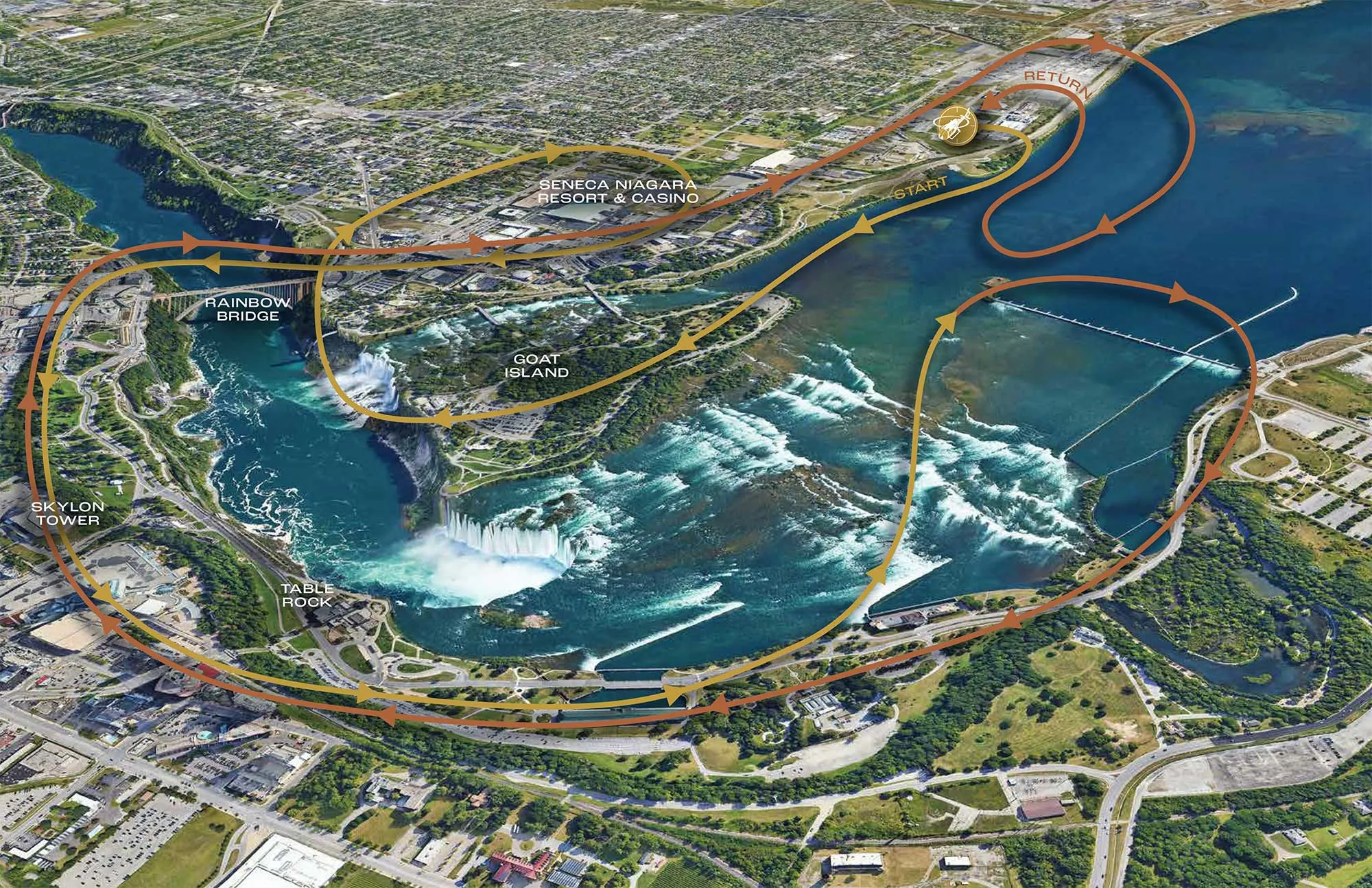 Rainbow Air Flight Path